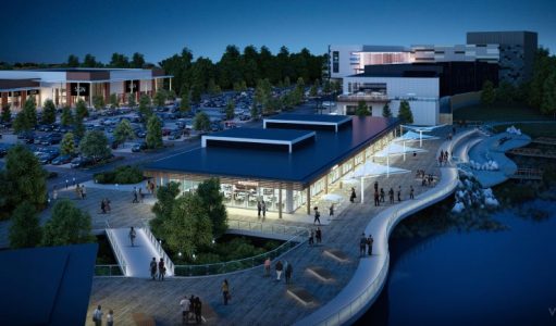 Rushden Lakes phase 2 night