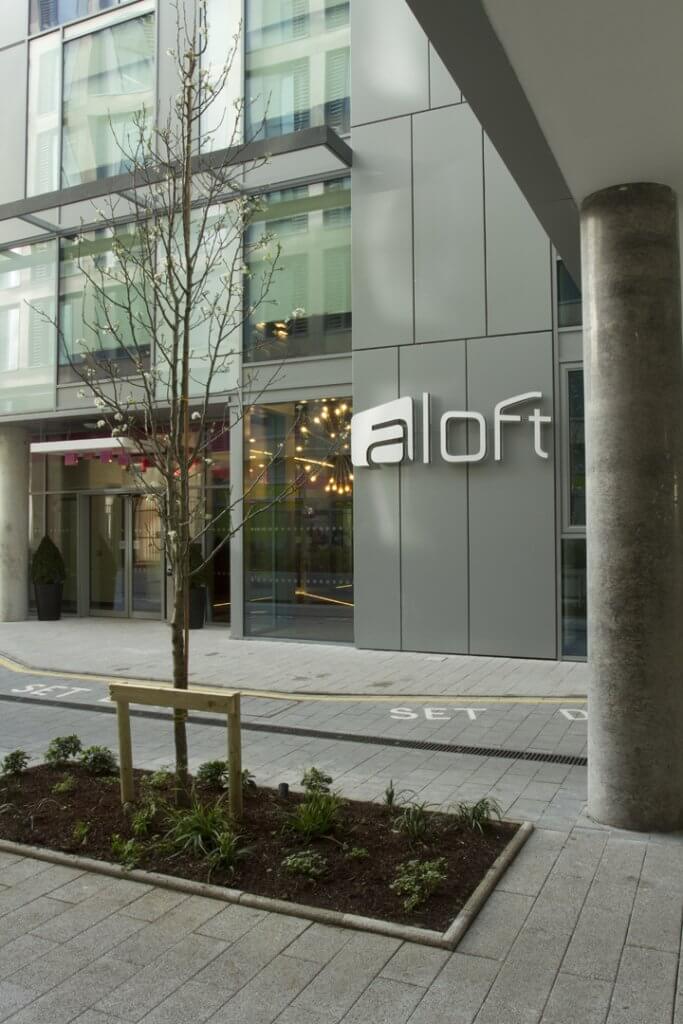 Aloft Hotel Entrance 