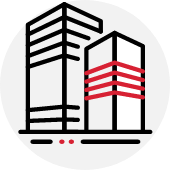 Icon of high rise buildings facade system