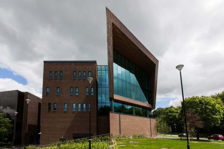 Custom designed facade finish for the Glucksman Library at the University of Limerick