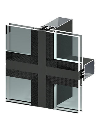 TB50 SG structurally glazed curtain wall system - APA Facade Systems