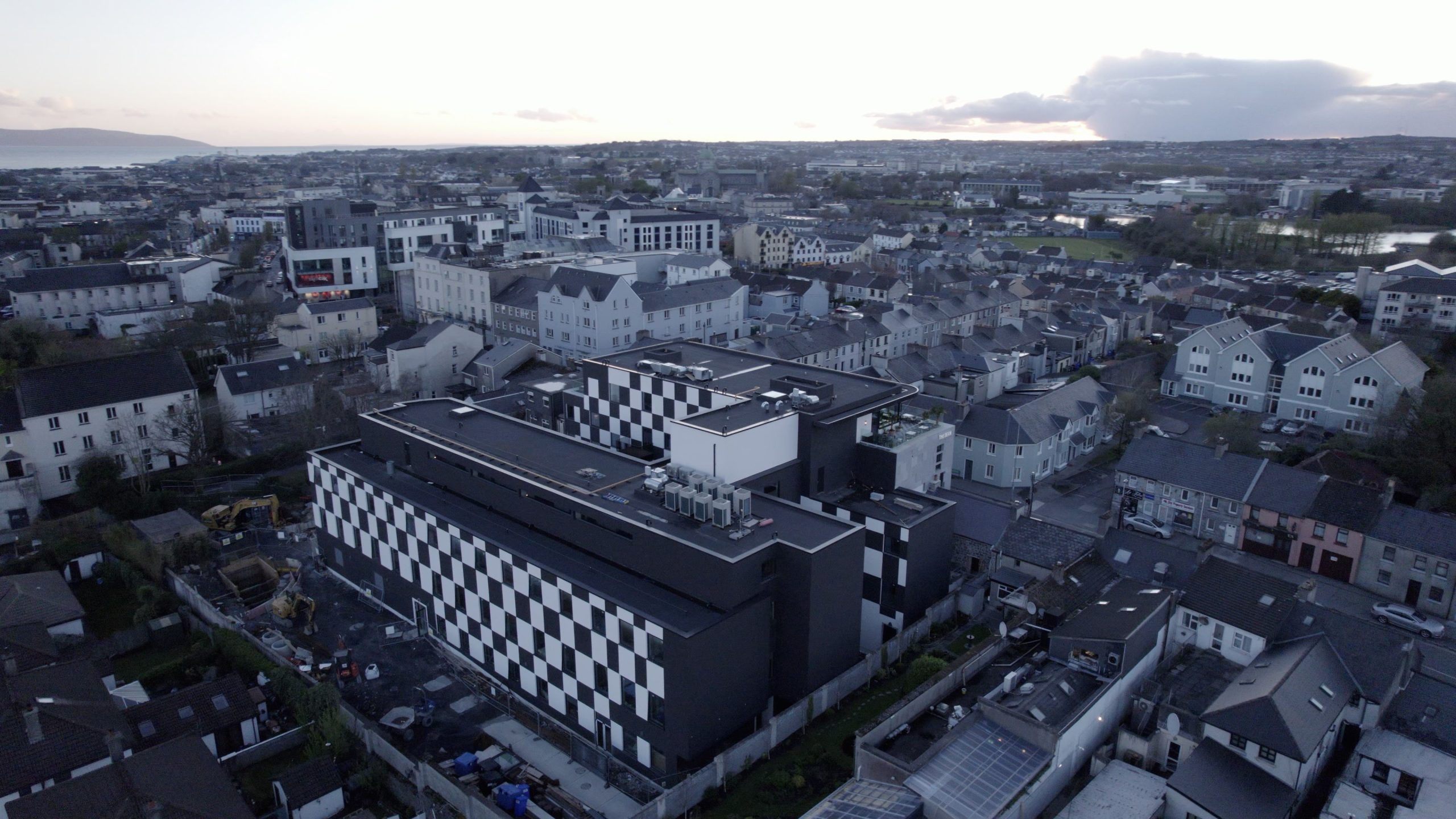 drone image of the dean galway